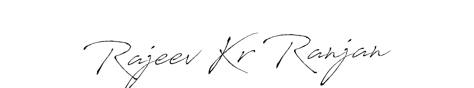 Create a beautiful signature design for name Rajeev Kr Ranjan. With this signature (Antro_Vectra) fonts, you can make a handwritten signature for free. Rajeev Kr Ranjan signature style 6 images and pictures png