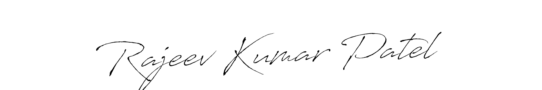 Create a beautiful signature design for name Rajeev Kumar Patel. With this signature (Antro_Vectra) fonts, you can make a handwritten signature for free. Rajeev Kumar Patel signature style 6 images and pictures png