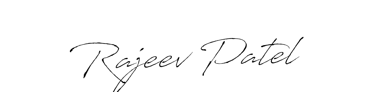 Create a beautiful signature design for name Rajeev Patel. With this signature (Antro_Vectra) fonts, you can make a handwritten signature for free. Rajeev Patel signature style 6 images and pictures png