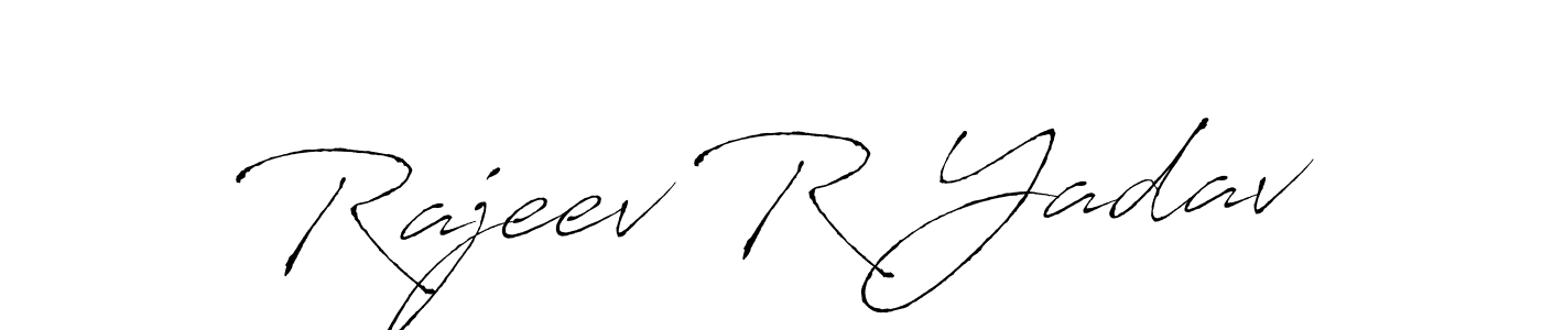 You should practise on your own different ways (Antro_Vectra) to write your name (Rajeev R Yadav) in signature. don't let someone else do it for you. Rajeev R Yadav signature style 6 images and pictures png