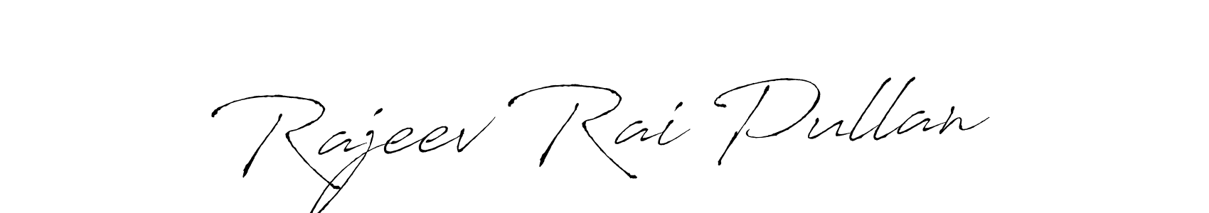 Antro_Vectra is a professional signature style that is perfect for those who want to add a touch of class to their signature. It is also a great choice for those who want to make their signature more unique. Get Rajeev Rai Pullan name to fancy signature for free. Rajeev Rai Pullan signature style 6 images and pictures png