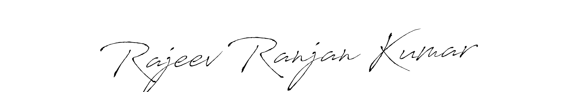 How to make Rajeev Ranjan Kumar name signature. Use Antro_Vectra style for creating short signs online. This is the latest handwritten sign. Rajeev Ranjan Kumar signature style 6 images and pictures png