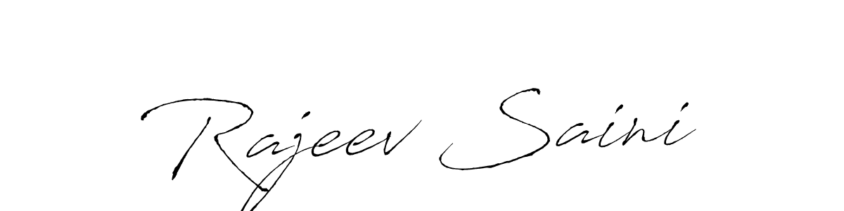 Use a signature maker to create a handwritten signature online. With this signature software, you can design (Antro_Vectra) your own signature for name Rajeev Saini. Rajeev Saini signature style 6 images and pictures png