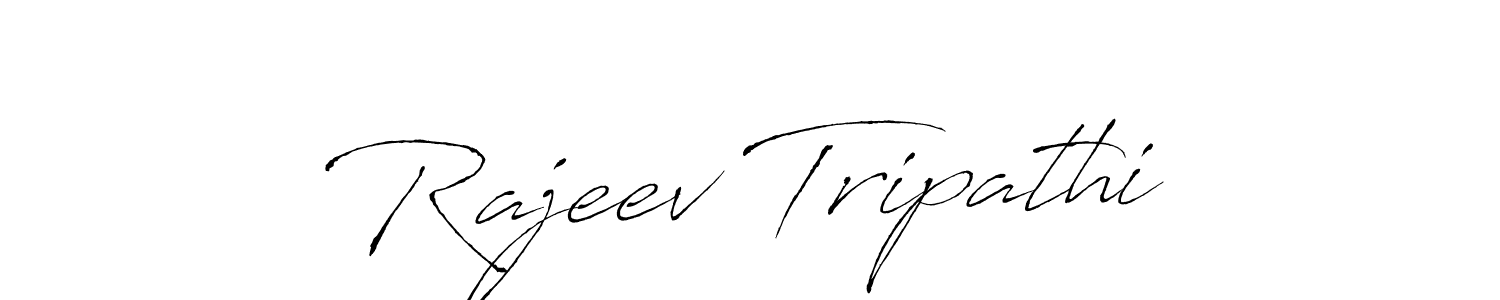 How to make Rajeev Tripathi name signature. Use Antro_Vectra style for creating short signs online. This is the latest handwritten sign. Rajeev Tripathi signature style 6 images and pictures png