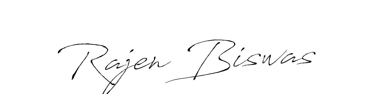 How to make Rajen Biswas signature? Antro_Vectra is a professional autograph style. Create handwritten signature for Rajen Biswas name. Rajen Biswas signature style 6 images and pictures png