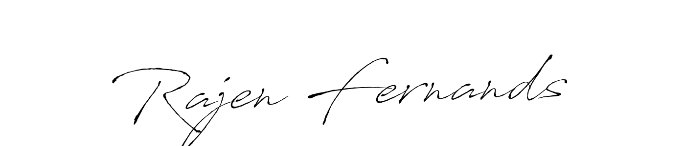 Also we have Rajen Fernands name is the best signature style. Create professional handwritten signature collection using Antro_Vectra autograph style. Rajen Fernands signature style 6 images and pictures png