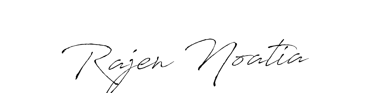 Antro_Vectra is a professional signature style that is perfect for those who want to add a touch of class to their signature. It is also a great choice for those who want to make their signature more unique. Get Rajen Noatia name to fancy signature for free. Rajen Noatia signature style 6 images and pictures png