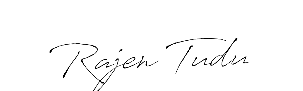 Make a beautiful signature design for name Rajen Tudu. With this signature (Antro_Vectra) style, you can create a handwritten signature for free. Rajen Tudu signature style 6 images and pictures png