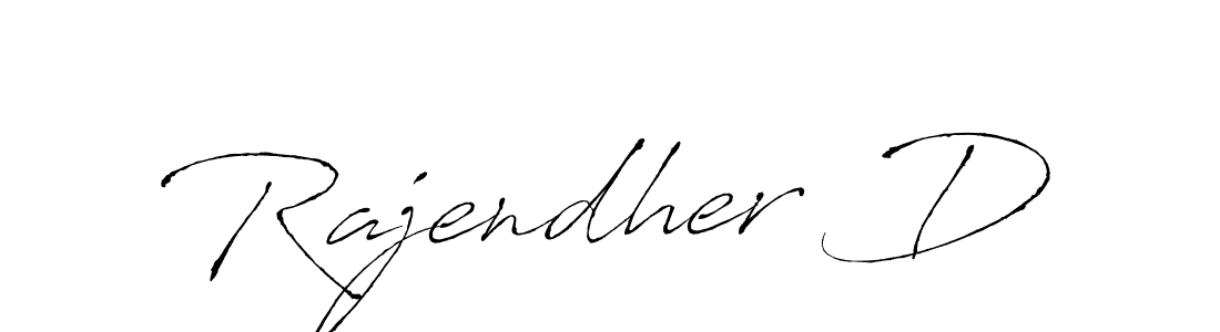Antro_Vectra is a professional signature style that is perfect for those who want to add a touch of class to their signature. It is also a great choice for those who want to make their signature more unique. Get Rajendher D name to fancy signature for free. Rajendher D signature style 6 images and pictures png