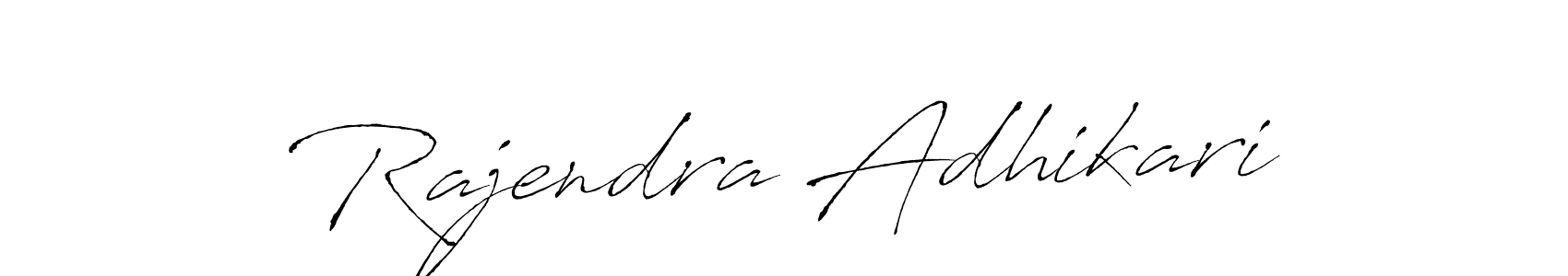 Create a beautiful signature design for name Rajendra Adhikari. With this signature (Antro_Vectra) fonts, you can make a handwritten signature for free. Rajendra Adhikari signature style 6 images and pictures png