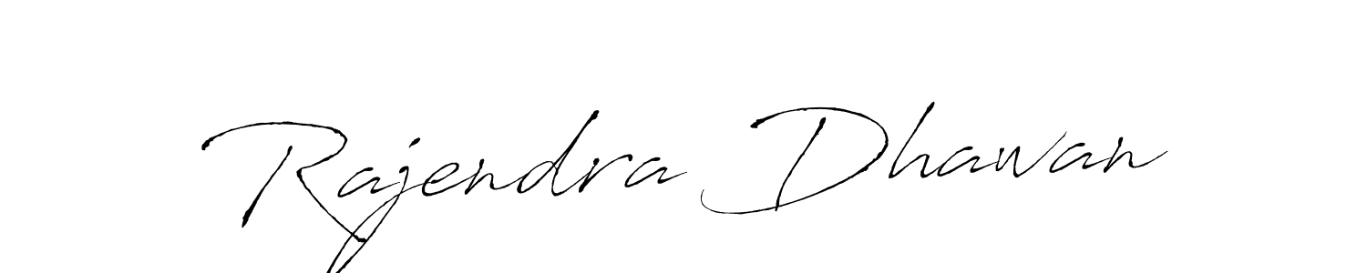 How to make Rajendra Dhawan name signature. Use Antro_Vectra style for creating short signs online. This is the latest handwritten sign. Rajendra Dhawan signature style 6 images and pictures png