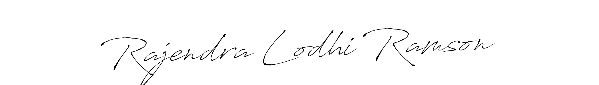 Create a beautiful signature design for name Rajendra Lodhi Ramson. With this signature (Antro_Vectra) fonts, you can make a handwritten signature for free. Rajendra Lodhi Ramson signature style 6 images and pictures png