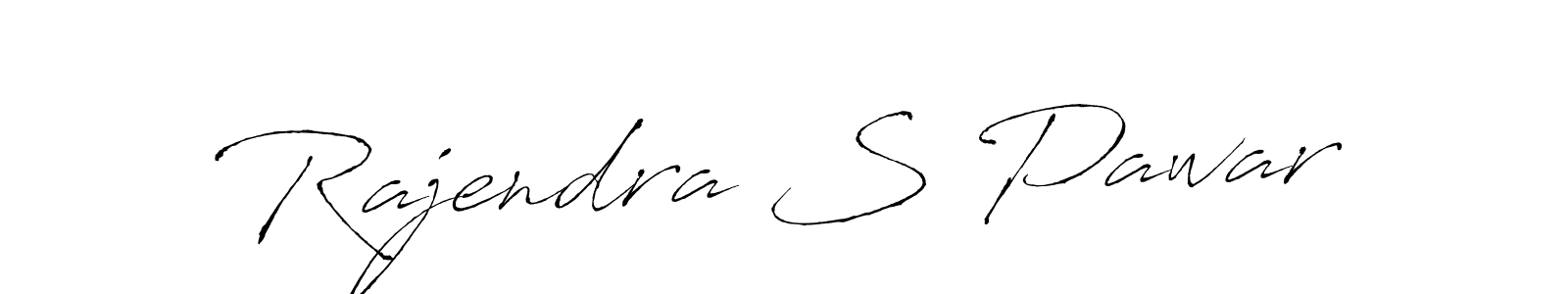 How to make Rajendra S Pawar name signature. Use Antro_Vectra style for creating short signs online. This is the latest handwritten sign. Rajendra S Pawar signature style 6 images and pictures png