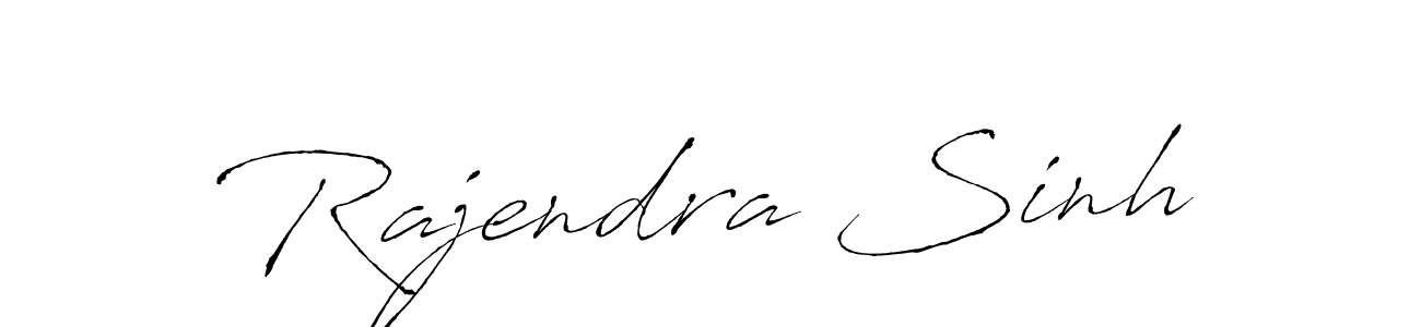 How to make Rajendra Sinh name signature. Use Antro_Vectra style for creating short signs online. This is the latest handwritten sign. Rajendra Sinh signature style 6 images and pictures png