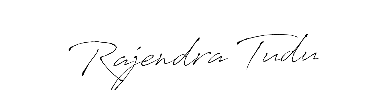 How to make Rajendra Tudu name signature. Use Antro_Vectra style for creating short signs online. This is the latest handwritten sign. Rajendra Tudu signature style 6 images and pictures png