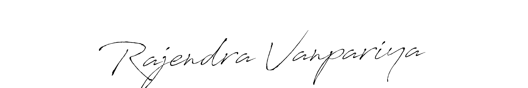 Rajendra Vanpariya stylish signature style. Best Handwritten Sign (Antro_Vectra) for my name. Handwritten Signature Collection Ideas for my name Rajendra Vanpariya. Rajendra Vanpariya signature style 6 images and pictures png