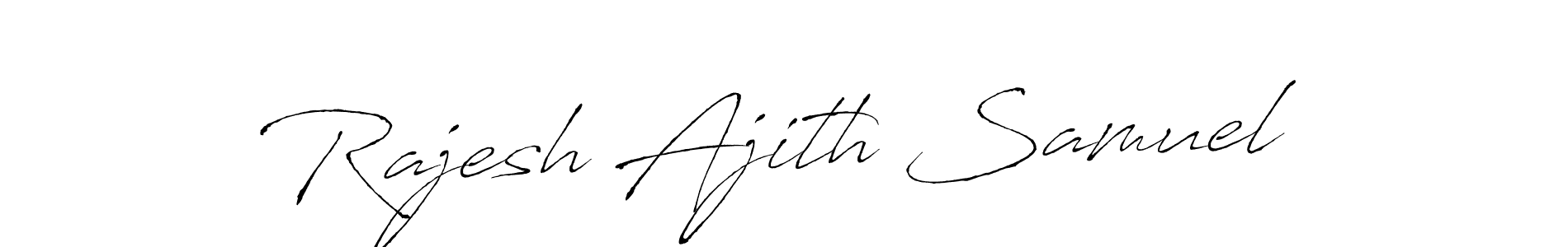 It looks lik you need a new signature style for name Rajesh Ajith Samuel. Design unique handwritten (Antro_Vectra) signature with our free signature maker in just a few clicks. Rajesh Ajith Samuel signature style 6 images and pictures png