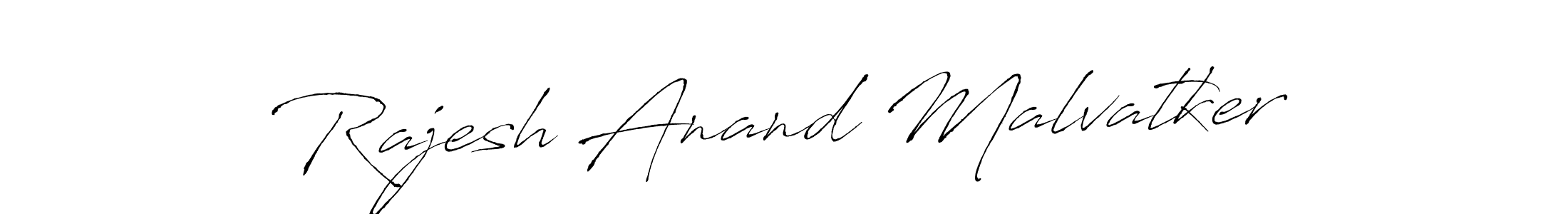 Use a signature maker to create a handwritten signature online. With this signature software, you can design (Antro_Vectra) your own signature for name Rajesh Anand Malvatker. Rajesh Anand Malvatker signature style 6 images and pictures png