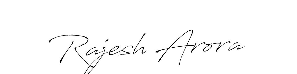 How to make Rajesh Arora signature? Antro_Vectra is a professional autograph style. Create handwritten signature for Rajesh Arora name. Rajesh Arora signature style 6 images and pictures png