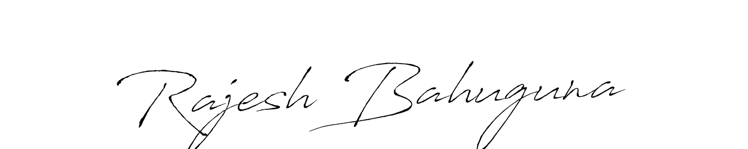 Design your own signature with our free online signature maker. With this signature software, you can create a handwritten (Antro_Vectra) signature for name Rajesh Bahuguna. Rajesh Bahuguna signature style 6 images and pictures png