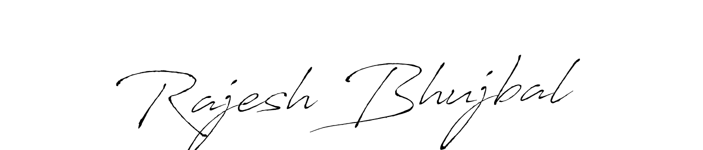 Rajesh Bhujbal stylish signature style. Best Handwritten Sign (Antro_Vectra) for my name. Handwritten Signature Collection Ideas for my name Rajesh Bhujbal. Rajesh Bhujbal signature style 6 images and pictures png