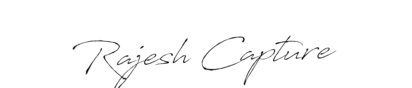 How to make Rajesh Capture name signature. Use Antro_Vectra style for creating short signs online. This is the latest handwritten sign. Rajesh Capture signature style 6 images and pictures png