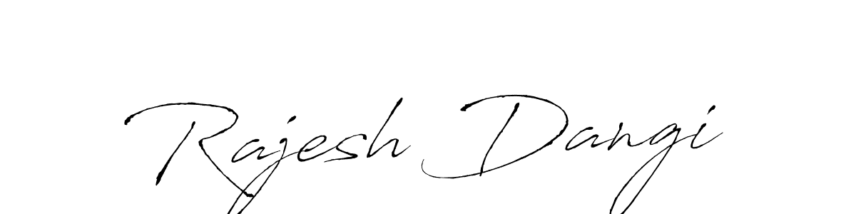 Also we have Rajesh Dangi name is the best signature style. Create professional handwritten signature collection using Antro_Vectra autograph style. Rajesh Dangi signature style 6 images and pictures png