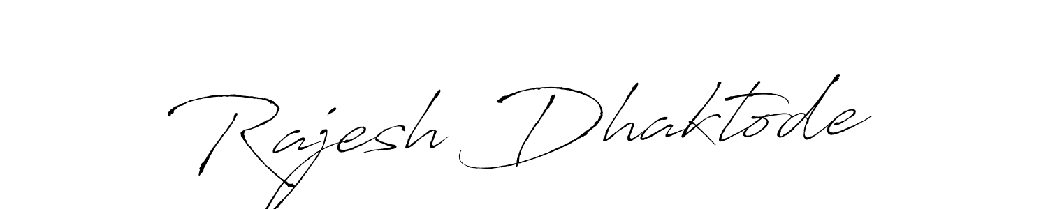 Design your own signature with our free online signature maker. With this signature software, you can create a handwritten (Antro_Vectra) signature for name Rajesh Dhaktode. Rajesh Dhaktode signature style 6 images and pictures png