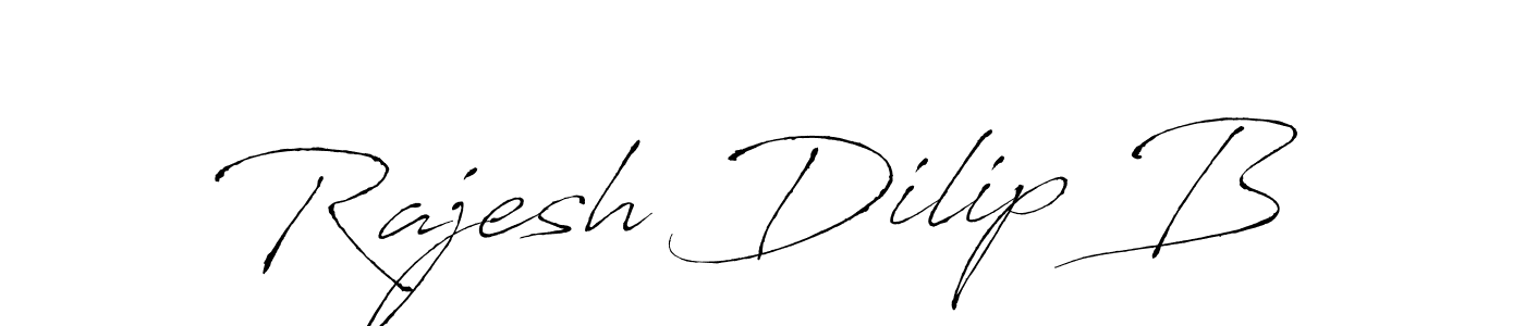 It looks lik you need a new signature style for name Rajesh Dilip B. Design unique handwritten (Antro_Vectra) signature with our free signature maker in just a few clicks. Rajesh Dilip B signature style 6 images and pictures png