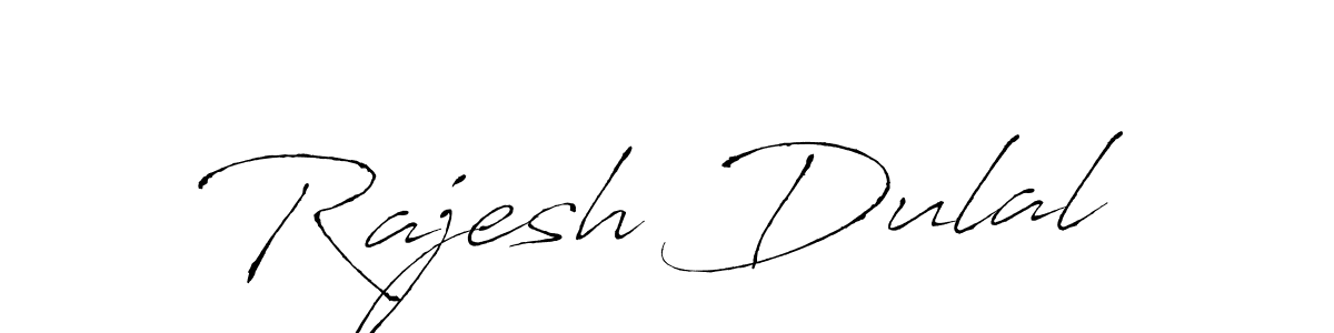 Make a beautiful signature design for name Rajesh Dulal. With this signature (Antro_Vectra) style, you can create a handwritten signature for free. Rajesh Dulal signature style 6 images and pictures png
