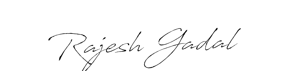 Create a beautiful signature design for name Rajesh Gadal. With this signature (Antro_Vectra) fonts, you can make a handwritten signature for free. Rajesh Gadal signature style 6 images and pictures png