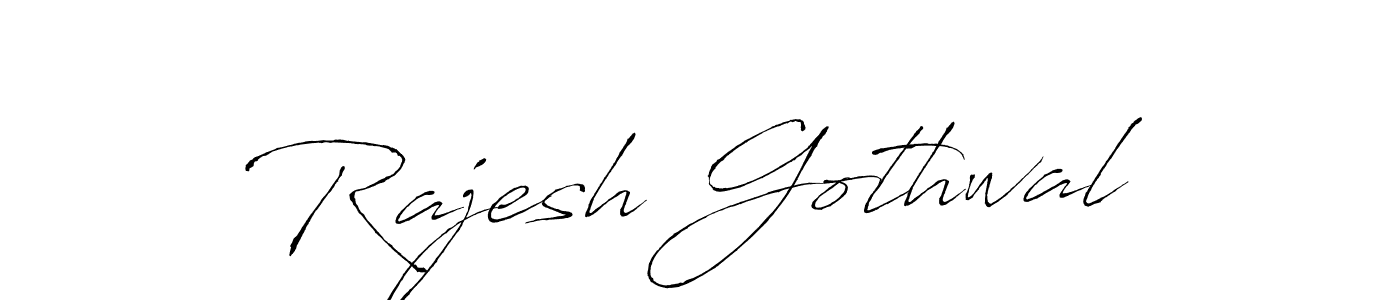 Also we have Rajesh Gothwal name is the best signature style. Create professional handwritten signature collection using Antro_Vectra autograph style. Rajesh Gothwal signature style 6 images and pictures png