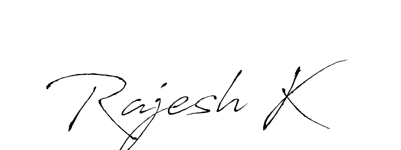 Create a beautiful signature design for name Rajesh K. With this signature (Antro_Vectra) fonts, you can make a handwritten signature for free. Rajesh K signature style 6 images and pictures png