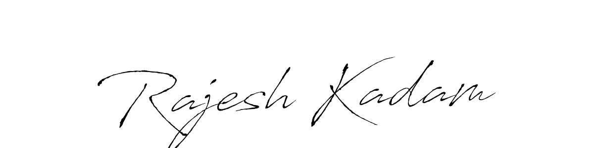 Design your own signature with our free online signature maker. With this signature software, you can create a handwritten (Antro_Vectra) signature for name Rajesh Kadam. Rajesh Kadam signature style 6 images and pictures png
