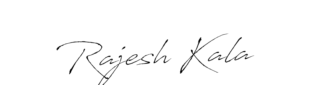 How to make Rajesh Kala name signature. Use Antro_Vectra style for creating short signs online. This is the latest handwritten sign. Rajesh Kala signature style 6 images and pictures png