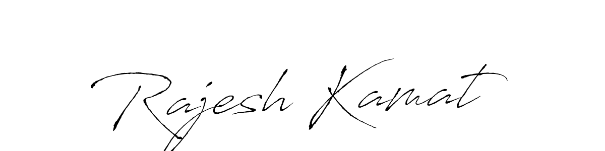 How to make Rajesh Kamat signature? Antro_Vectra is a professional autograph style. Create handwritten signature for Rajesh Kamat name. Rajesh Kamat signature style 6 images and pictures png