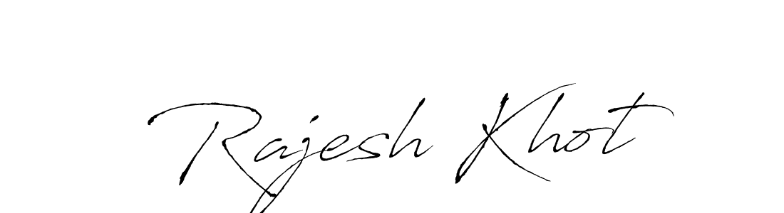 Rajesh Khot stylish signature style. Best Handwritten Sign (Antro_Vectra) for my name. Handwritten Signature Collection Ideas for my name Rajesh Khot. Rajesh Khot signature style 6 images and pictures png
