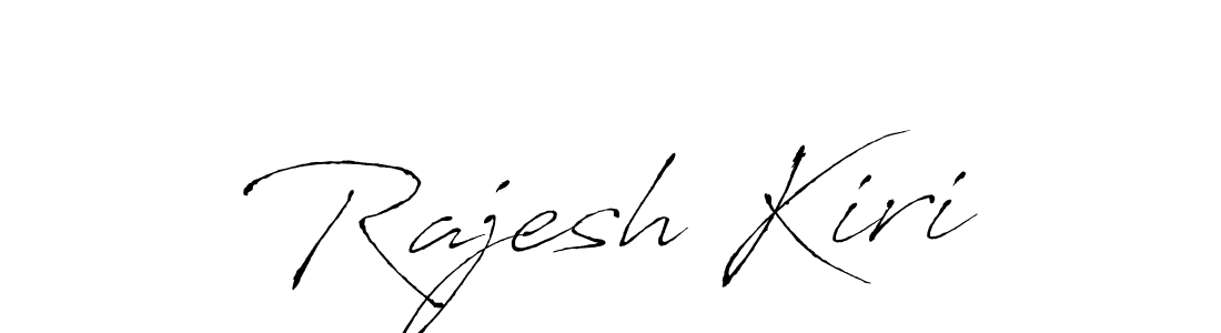 Rajesh Kiri stylish signature style. Best Handwritten Sign (Antro_Vectra) for my name. Handwritten Signature Collection Ideas for my name Rajesh Kiri. Rajesh Kiri signature style 6 images and pictures png