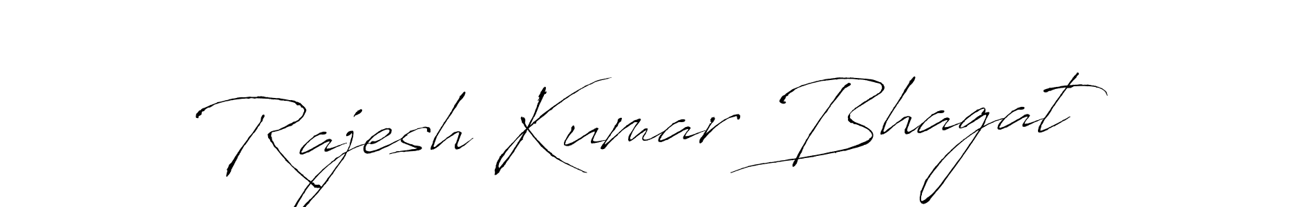 Make a beautiful signature design for name Rajesh Kumar Bhagat. With this signature (Antro_Vectra) style, you can create a handwritten signature for free. Rajesh Kumar Bhagat signature style 6 images and pictures png