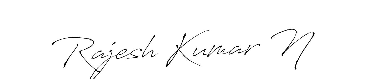 Use a signature maker to create a handwritten signature online. With this signature software, you can design (Antro_Vectra) your own signature for name Rajesh Kumar N. Rajesh Kumar N signature style 6 images and pictures png