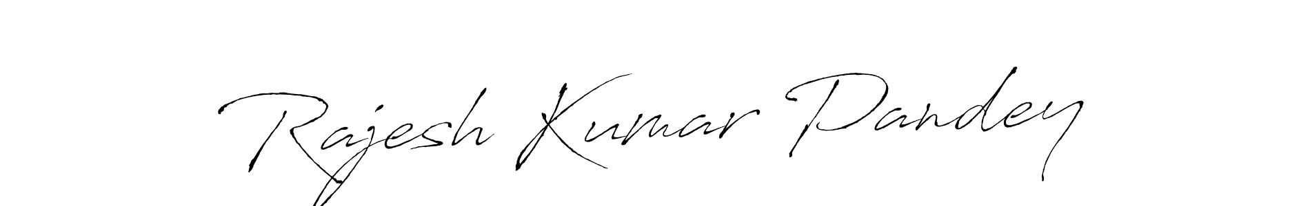 Create a beautiful signature design for name Rajesh Kumar Pandey. With this signature (Antro_Vectra) fonts, you can make a handwritten signature for free. Rajesh Kumar Pandey signature style 6 images and pictures png
