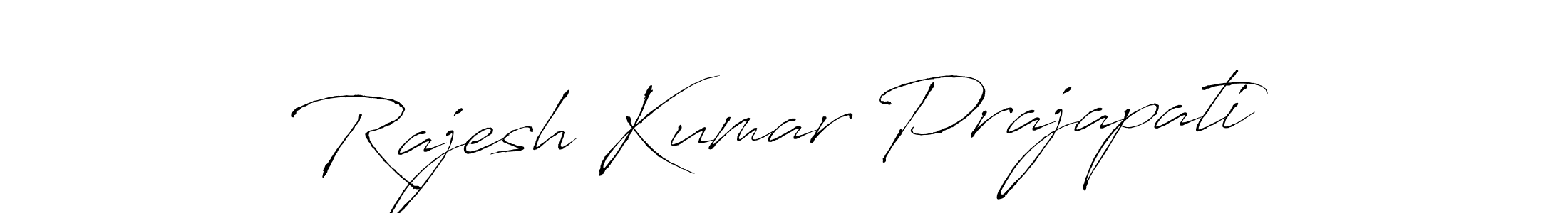 Design your own signature with our free online signature maker. With this signature software, you can create a handwritten (Antro_Vectra) signature for name Rajesh Kumar Prajapati. Rajesh Kumar Prajapati signature style 6 images and pictures png