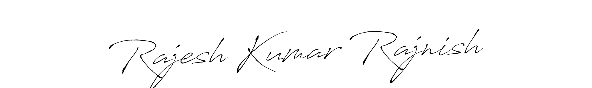 Create a beautiful signature design for name Rajesh Kumar Rajnish. With this signature (Antro_Vectra) fonts, you can make a handwritten signature for free. Rajesh Kumar Rajnish signature style 6 images and pictures png