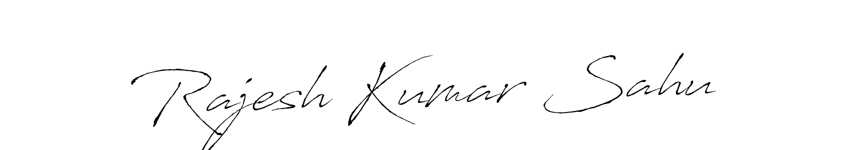 Rajesh Kumar Sahu stylish signature style. Best Handwritten Sign (Antro_Vectra) for my name. Handwritten Signature Collection Ideas for my name Rajesh Kumar Sahu. Rajesh Kumar Sahu signature style 6 images and pictures png