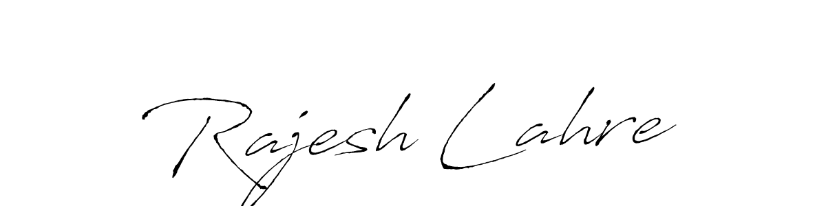 Design your own signature with our free online signature maker. With this signature software, you can create a handwritten (Antro_Vectra) signature for name Rajesh Lahre. Rajesh Lahre signature style 6 images and pictures png