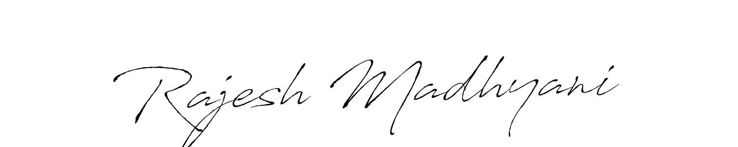 Make a beautiful signature design for name Rajesh Madhyani. Use this online signature maker to create a handwritten signature for free. Rajesh Madhyani signature style 6 images and pictures png