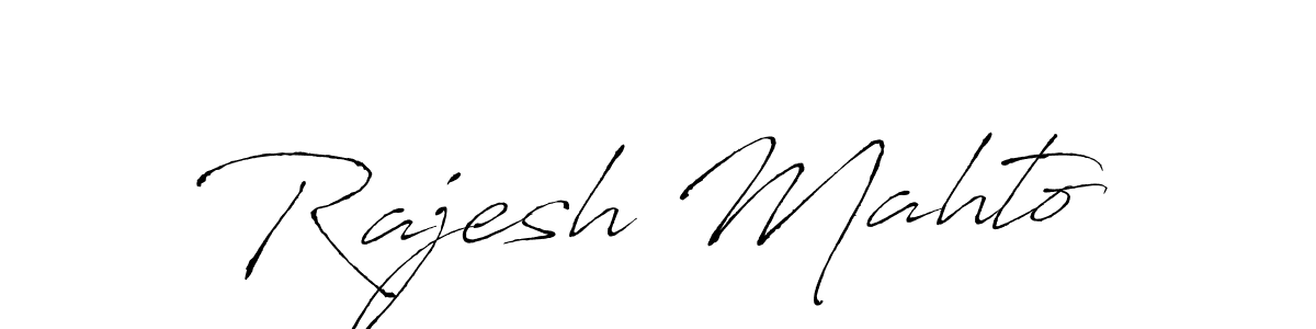 Create a beautiful signature design for name Rajesh Mahto. With this signature (Antro_Vectra) fonts, you can make a handwritten signature for free. Rajesh Mahto signature style 6 images and pictures png