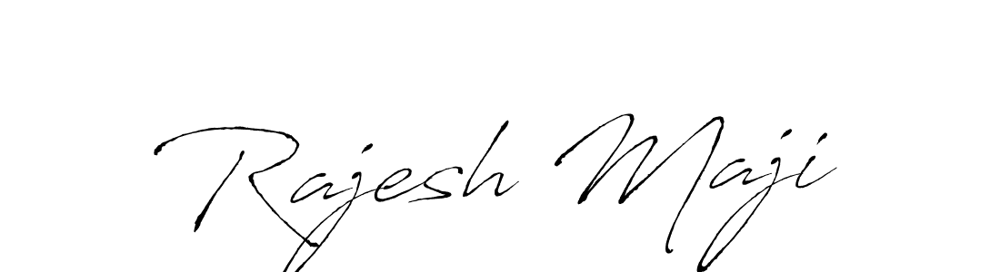 Rajesh Maji stylish signature style. Best Handwritten Sign (Antro_Vectra) for my name. Handwritten Signature Collection Ideas for my name Rajesh Maji. Rajesh Maji signature style 6 images and pictures png