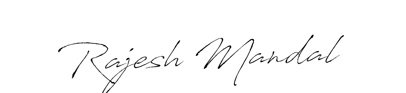 Antro_Vectra is a professional signature style that is perfect for those who want to add a touch of class to their signature. It is also a great choice for those who want to make their signature more unique. Get Rajesh Mandal name to fancy signature for free. Rajesh Mandal signature style 6 images and pictures png