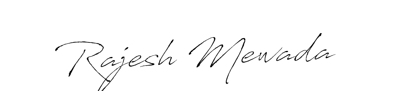 Make a beautiful signature design for name Rajesh Mewada. With this signature (Antro_Vectra) style, you can create a handwritten signature for free. Rajesh Mewada signature style 6 images and pictures png